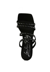 FACE ME STUDDED SANDALS