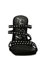 Load image into Gallery viewer, FACE ME STUDDED SANDALS