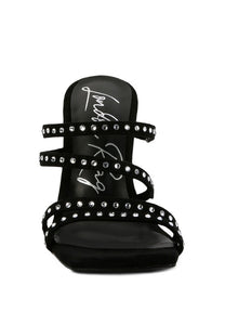FACE ME STUDDED SANDALS