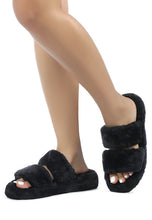 Load image into Gallery viewer, SMOOTHIE FUR SLIP-ON FLATS