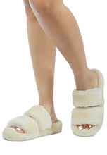 Load image into Gallery viewer, SMOOTHIE FUR SLIP-ON FLATS