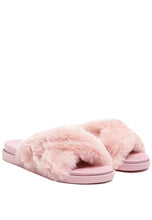 Load image into Gallery viewer, HOMEY FUR SLIP-ON FLATS