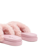 Load image into Gallery viewer, HOMEY FUR SLIP-ON FLATS
