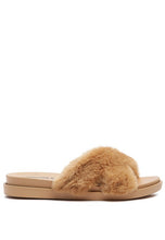 Load image into Gallery viewer, HOMEY FUR SLIP-ON FLATS