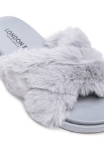 Load image into Gallery viewer, HOMEY FUR SLIP-ON FLATS