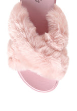 Load image into Gallery viewer, HOMEY FUR SLIP-ON FLATS