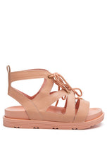 Load image into Gallery viewer, VOOPRET TIE-UP FLAT SANDALS