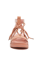 Load image into Gallery viewer, VOOPRET TIE-UP FLAT SANDALS