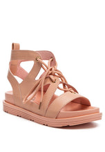 Load image into Gallery viewer, VOOPRET TIE-UP FLAT SANDALS