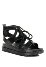 Load image into Gallery viewer, VOOPRET TIE-UP FLAT SANDALS