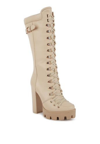 MAGNOLIA Cushion Lace Up Boots