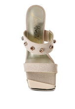 Load image into Gallery viewer, EDM Queen Diamante Sandals