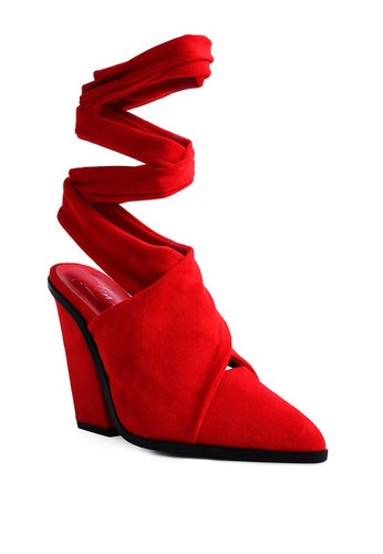 MAMA Fav Lace Up High Mules