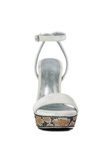 Load image into Gallery viewer, ZIRCON Diamante Block Heel Sandals