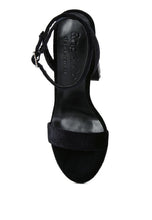 Load image into Gallery viewer, ZIRCON Diamante Block Heel Sandals