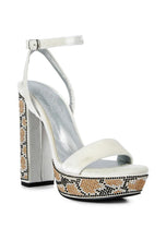 Load image into Gallery viewer, ZIRCON Diamante Block Heel Sandals