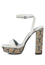 Load image into Gallery viewer, ZIRCON Diamante Block Heel Sandals