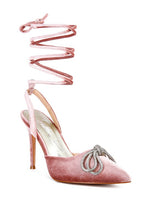 Load image into Gallery viewer, Big Treat Rhinestone Lace Up Sandals