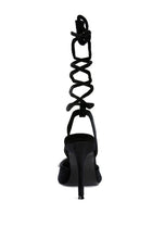 Load image into Gallery viewer, Big Treat Rhinestone Lace Up Sandals