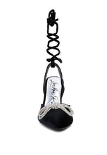 Load image into Gallery viewer, Big Treat Rhinestone Lace Up Sandals