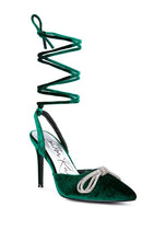 Load image into Gallery viewer, Big Treat Rhinestone Lace Up Sandals