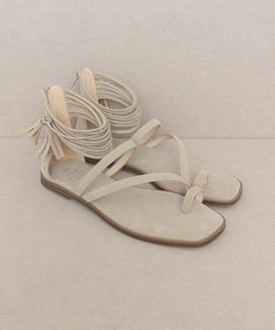 ABRIL Strappy Ankle Wrap Sandal