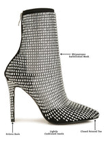 Load image into Gallery viewer, Fortunate Rhinestone Mesh Boots