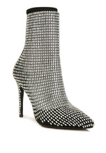 Load image into Gallery viewer, Fortunate Rhinestone Mesh Boots