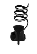 Load image into Gallery viewer, Elvira Rhinestone Strap Up Sandals
