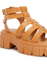 Load image into Gallery viewer, Dewey Recycled Faux Leather Gladiators