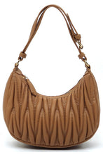 Load image into Gallery viewer, Chevron Quilted Shoulder Bag Hobo