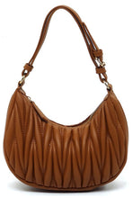 Load image into Gallery viewer, Chevron Quilted Shoulder Bag Hobo