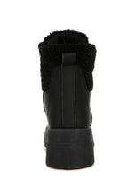 Load image into Gallery viewer, Wellerman Faux Fur Detail Chunky Hiker Boots