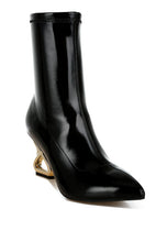 Load image into Gallery viewer, Gaias Fantasy Heel Patent Faux Leather Boots
