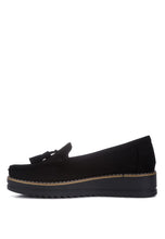 Load image into Gallery viewer, Daiki Platform Lug Sole Tassel Loafers