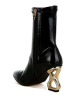 Load image into Gallery viewer, Gaias Fantasy Heel Patent Faux Leather Boots