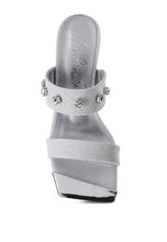 Load image into Gallery viewer, EDM Queen Diamante Sandals