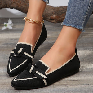 Bow Trim Loafers