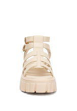 Load image into Gallery viewer, Dewey Recycled Faux Leather Gladiators
