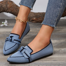 Load image into Gallery viewer, Bow Trim Loafers