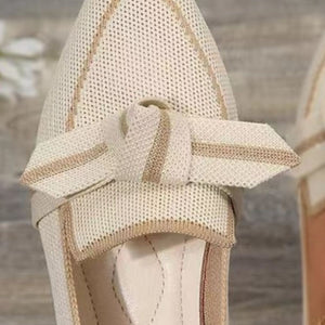 Bow Trim Loafers