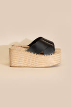 Load image into Gallery viewer, Partner-s Raffia Platform slides