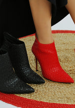 Load image into Gallery viewer, Lolita Woven Texture Stiletto Boot