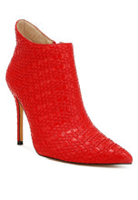 Load image into Gallery viewer, Lolita Woven Texture Stiletto Boot