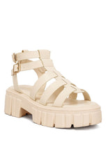 Load image into Gallery viewer, Dewey Recycled Faux Leather Gladiators