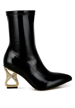 Load image into Gallery viewer, Gaias Fantasy Heel Patent Faux Leather Boots