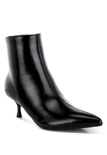 Load image into Gallery viewer, Thymus Faux Leather Kitten Heel Boots