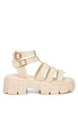 Load image into Gallery viewer, Dewey Recycled Faux Leather Gladiators