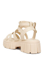 Load image into Gallery viewer, Dewey Recycled Faux Leather Gladiators