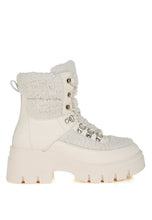 Load image into Gallery viewer, Wellerman Faux Fur Detail Chunky Hiker Boots